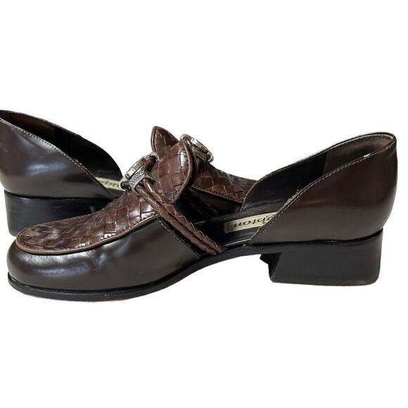Brighton Holland Brown Open Side Loafers size 5.5M - Picture 1 of 16
